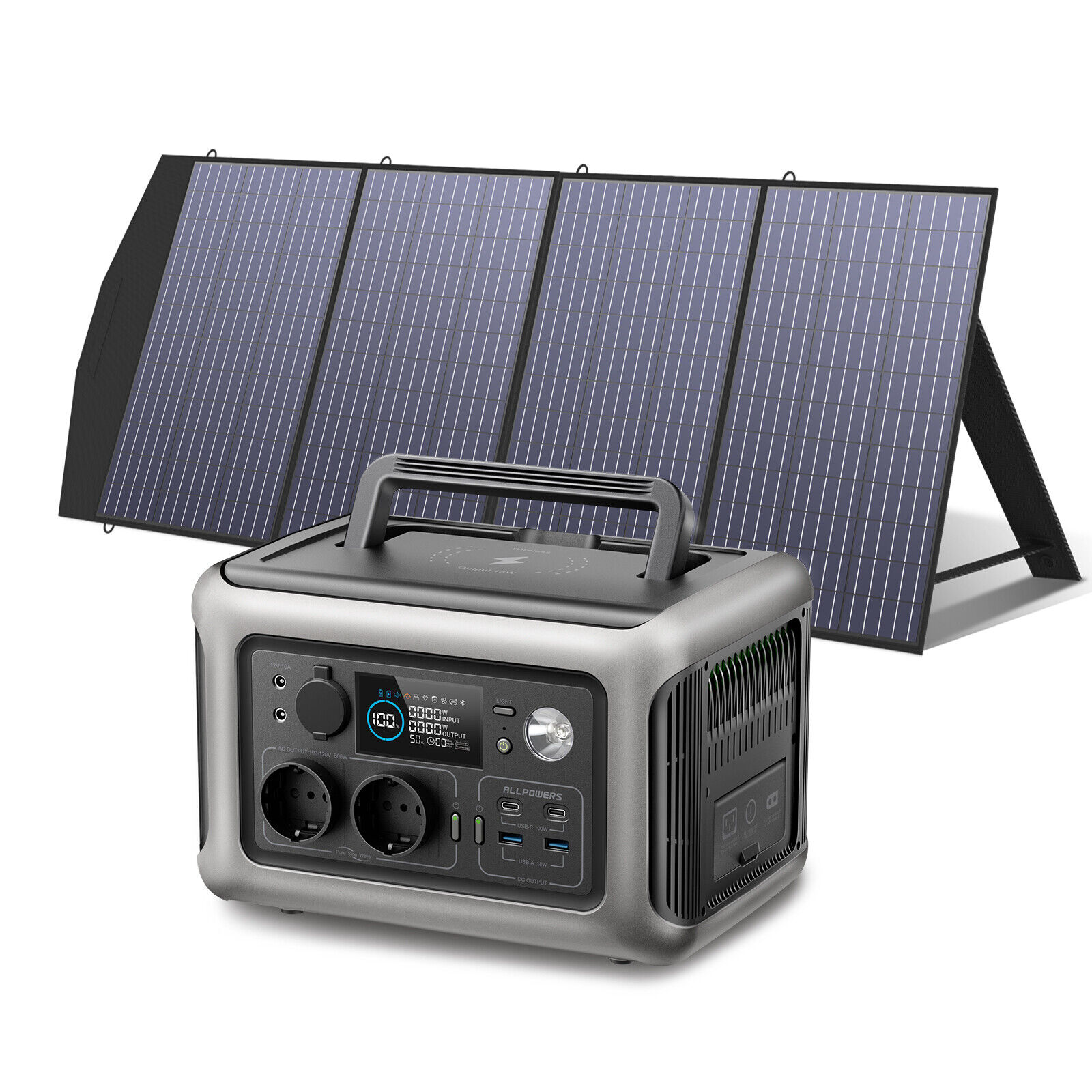 ALLPOWERS R600 Powerstation mit Solarpanel