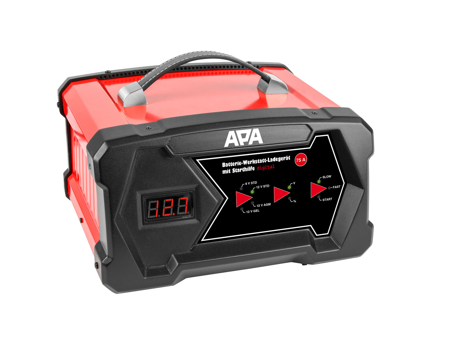 APA Werkstatt-Batterieladegerät & Starthilfe digital, 6V 12V, 12A, 3-300Ah