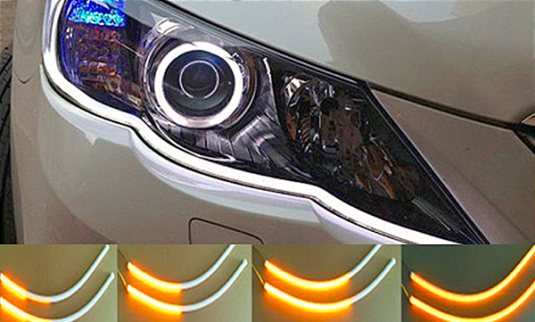 2x 60cm LED Blinker Auto Dynamische Streifen Scheinwerfer
