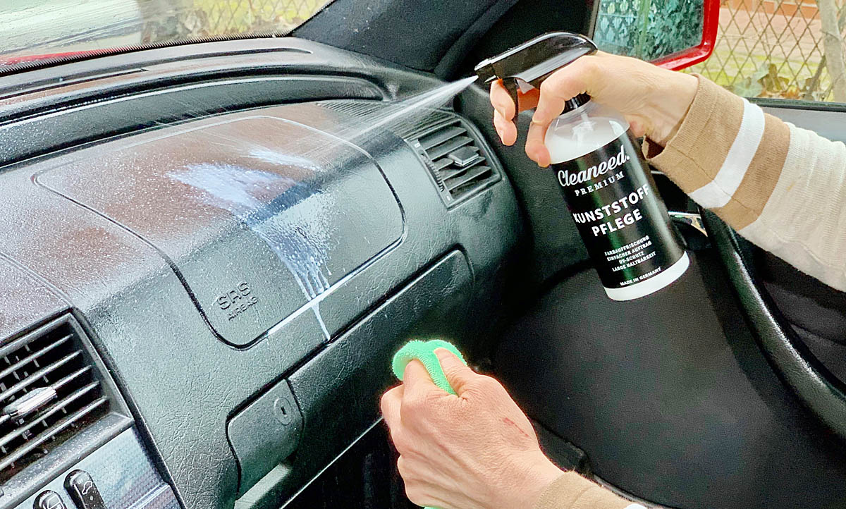 Cockpit-Spray – Reiniger, Pflege, Glanz und Duft zum Sprühen für