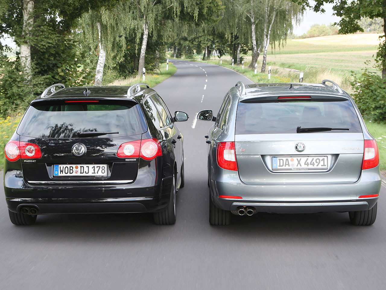 VW gegen Skoda Teil 2: Passat Variant und Superb Combi im