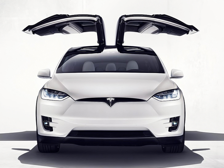 Tesla Model X 2016 E Motor Reichweite Crashtest