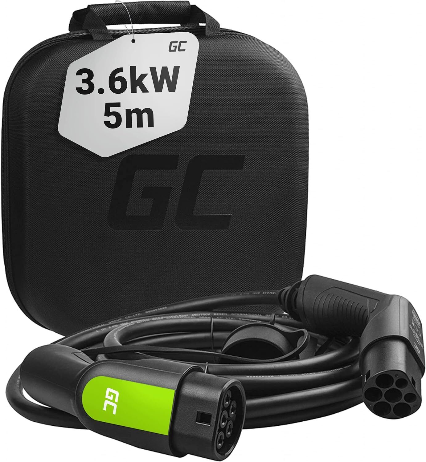 Green Cell GC Typ 2 EV Ladekabel