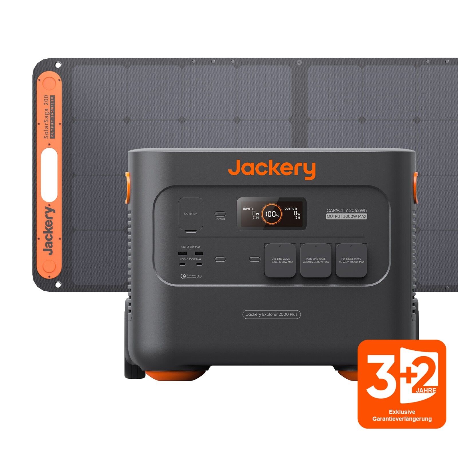 Jackery Solargenerator 2000 Plus mit Solarpanel