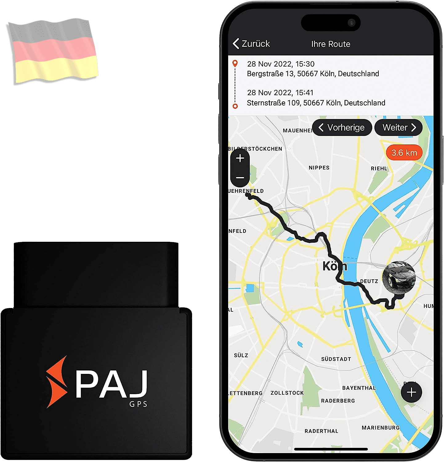 PAJ GPS Elektronisches Fahrtenbuch