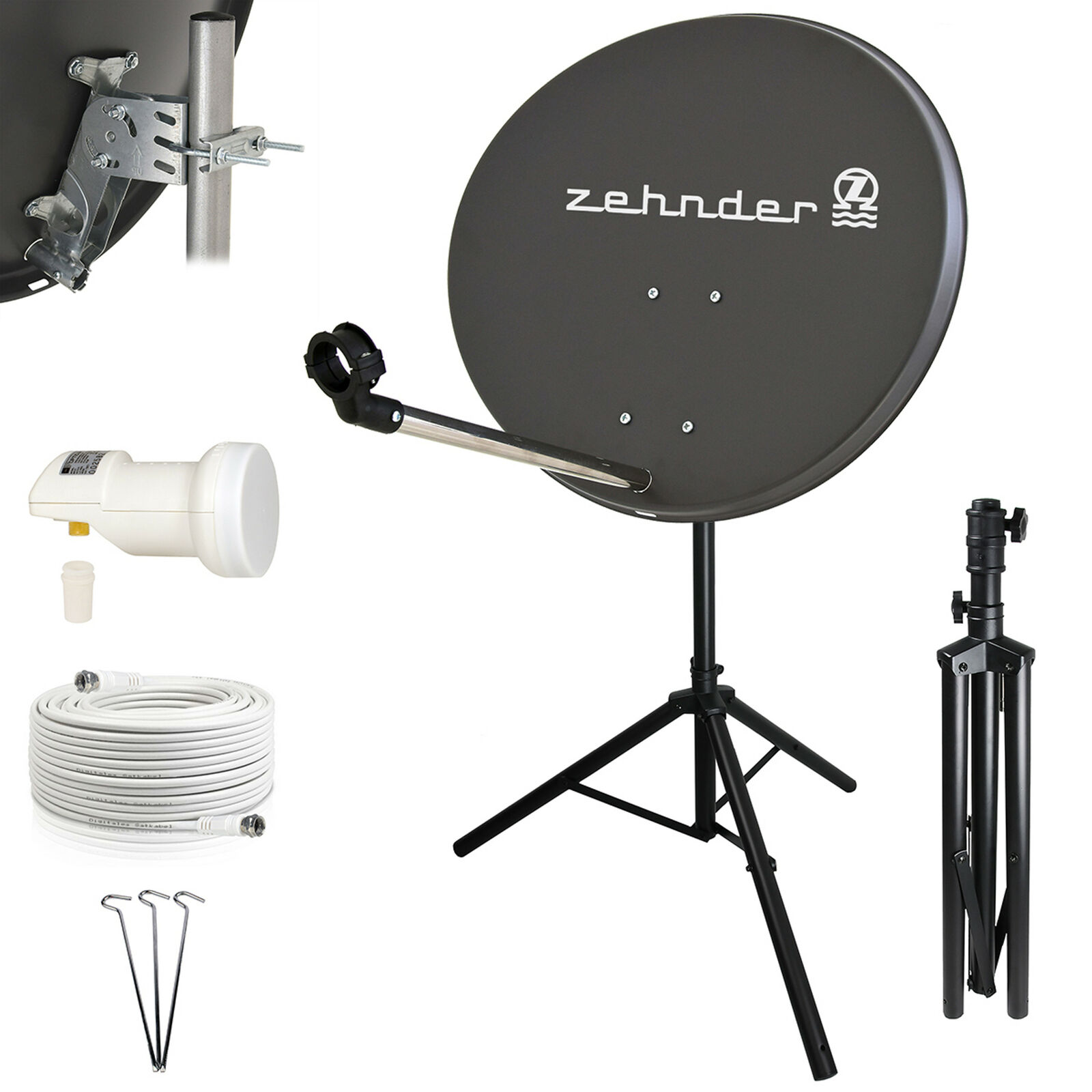 ZEHNDER Camping SAT Anlage 60cm Schüssel