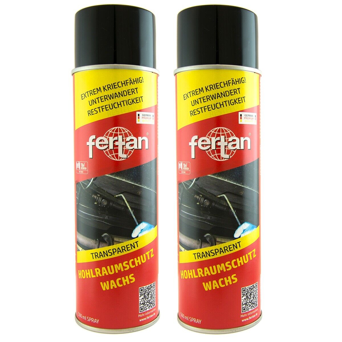 FERTAN Hohlraumschutz Wachs 2x500 ml Spray