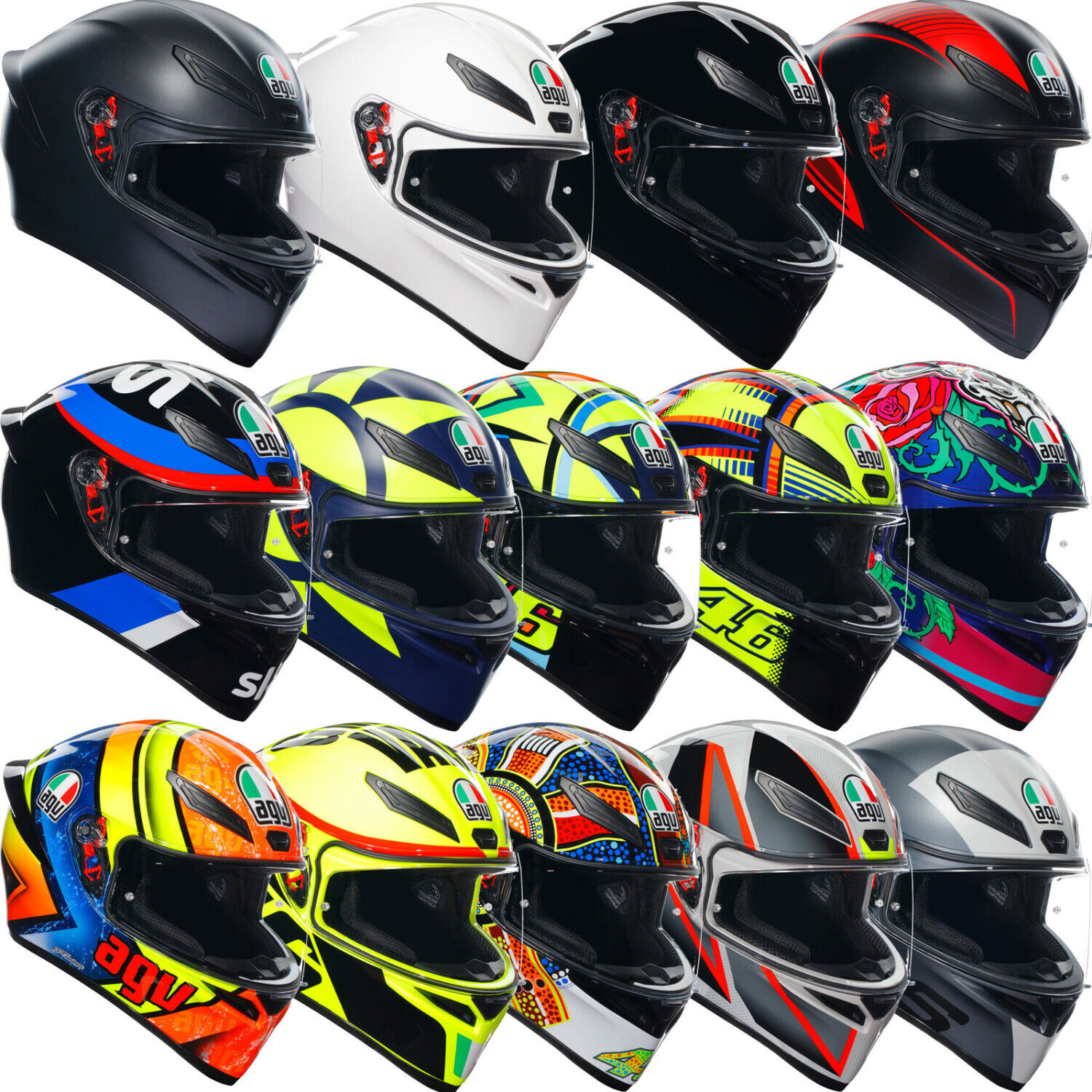 AGV Integralhelm K1 S Sporthelm mit ECE 22.06