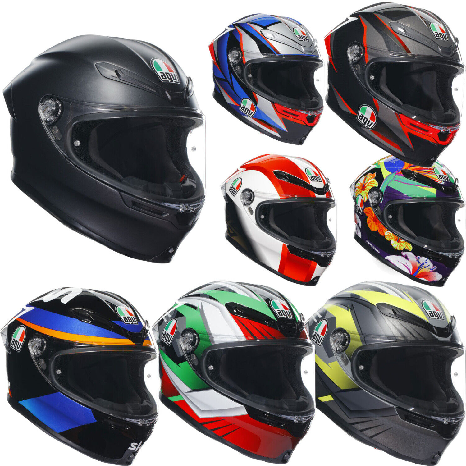 AGV Integralhelm K6 S mit Max Vision Pinlock