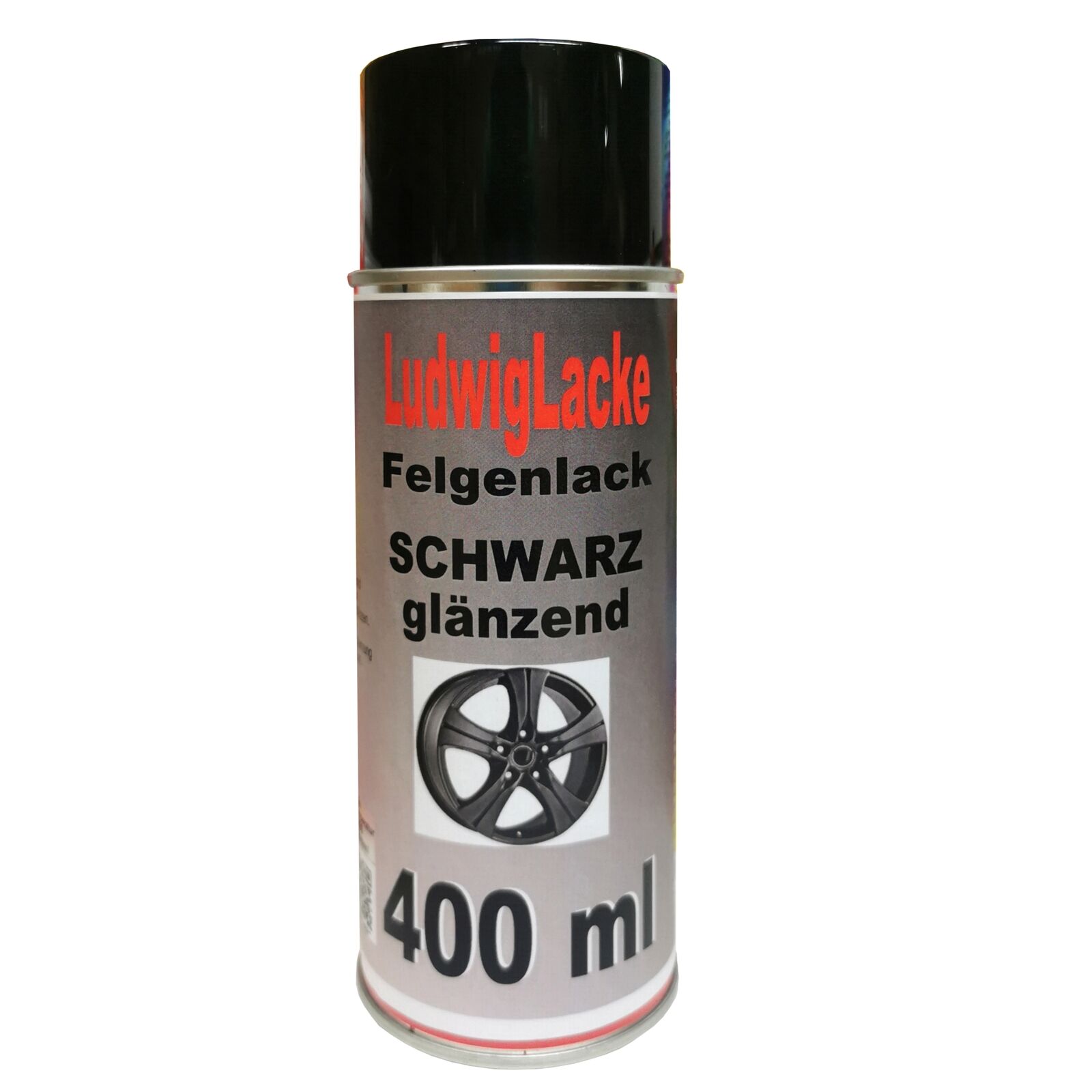 Ludwig Lacke Felgenlack Schwarz glänzend, 400 ml