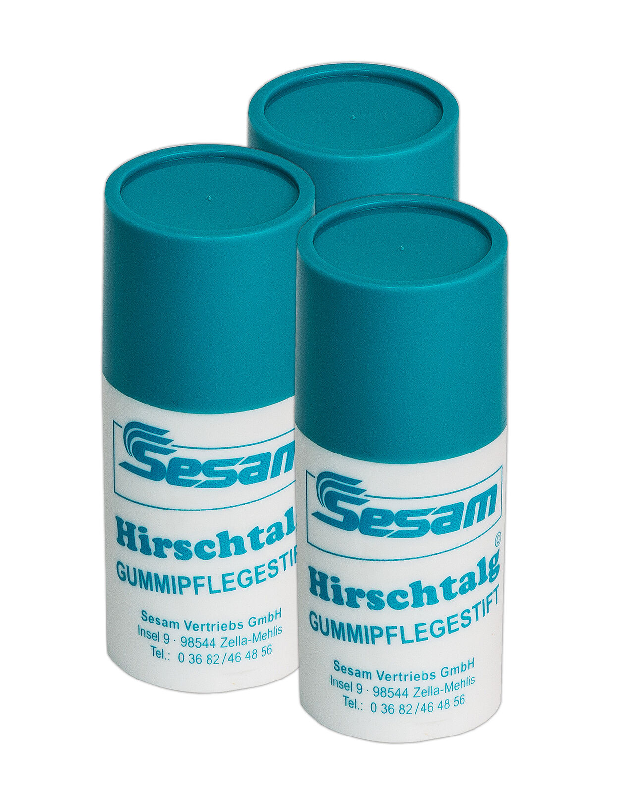 3x Sesam Hirschtalg-Gummipflegestift