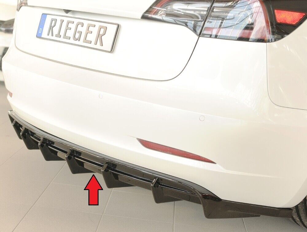 Rieger Diffusor für Tesla Model 3 mit ABE