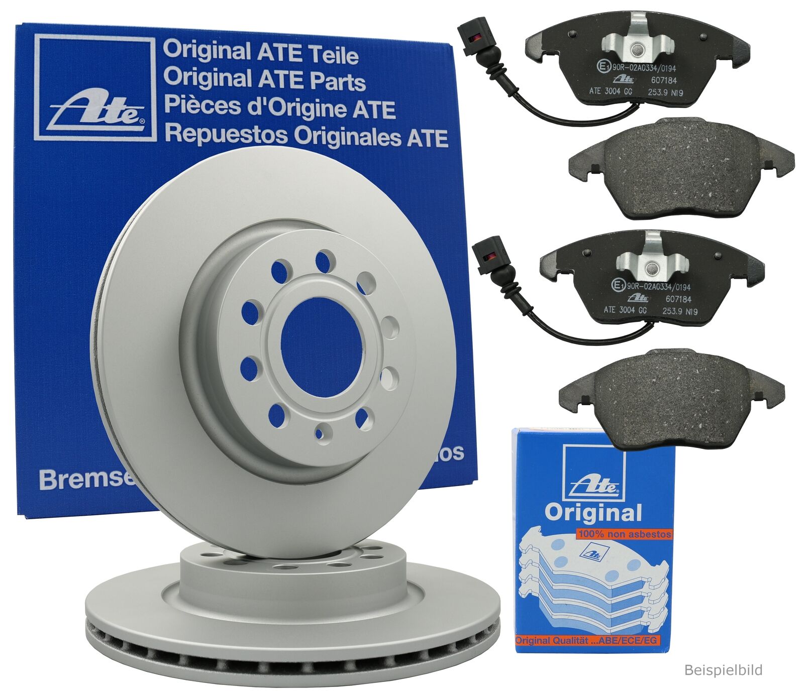 ATE Bremsenset vorne Bremsscheiben + Bremsbeläge VW