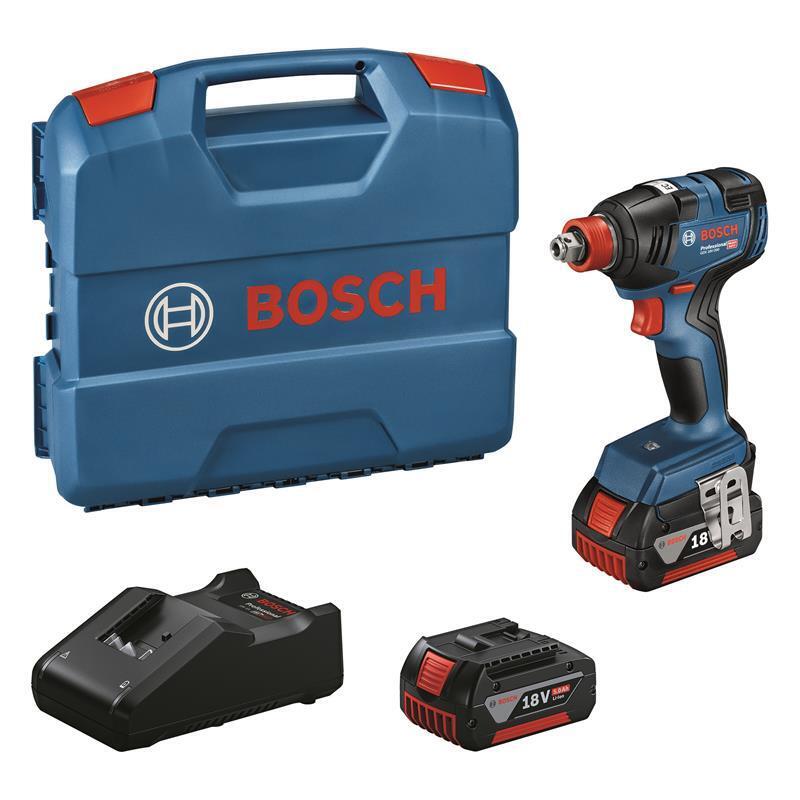 Bosch Akku-Drehschlagschrauber GDX 18V-200 inkl. L-Case, 2 Akkus + Lader