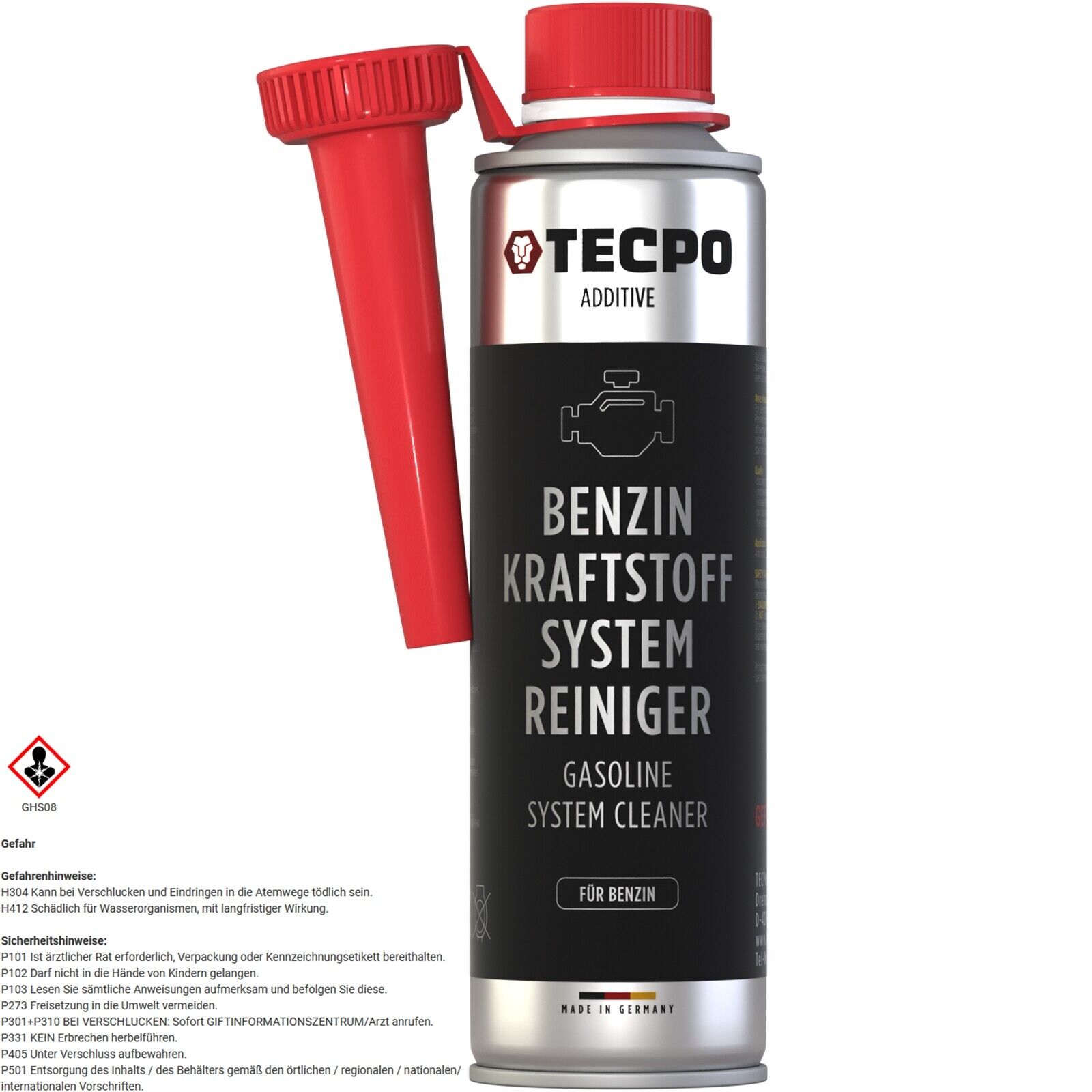 Tecpo Benzin Kraftstoff Systemreiniger - 300 ml