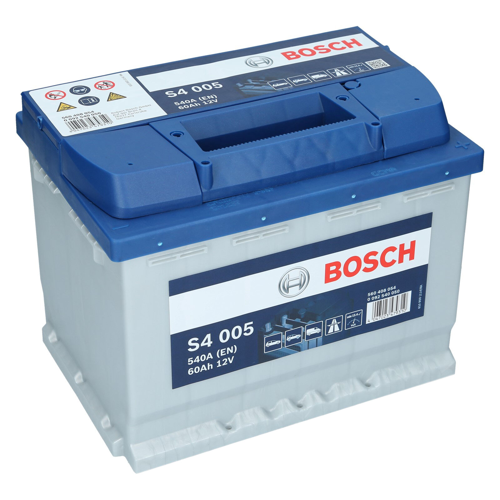 Bosch S4 005 - 60 Ah 540 A 12 V - Blei-Säure-Autobatterie