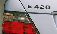 Mercedes E 420 Kaufberatung Bilder technische Daten Schriftzug