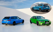 Eine Collage aus BMW M3, BMW M3 Touring und BMW M3 CS Touring.