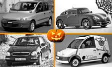 Halloween-Collage der hässlichsten Autos