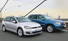 VW Golf Variant Tiguan 2014 Vergleich SUV Konzeptvergleich Bilder