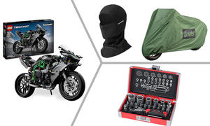 Collage Motorrad-Geschenkideen