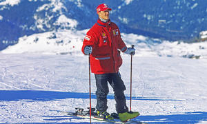 Michael Schumacher beim Skifahren