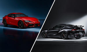 Toyota Supra Lightweight Evo (links) und Supra A90 Final Edition