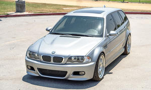 BMW 3er Touring (E46) als M3-Umbau; statisch von vorne links