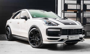 Porsche Cayenne Coupé von Techart; Außenansicht; stehend; Frontansicht