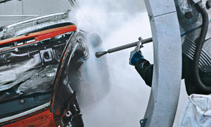Hochdruck-Wasserstrahl-Entrostung Ratgeber Porsche 911 Targa Bilder 