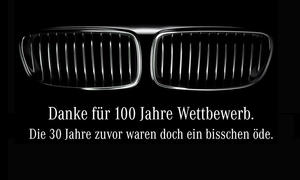 100 Jahre BMW: Mercedes gratuliert