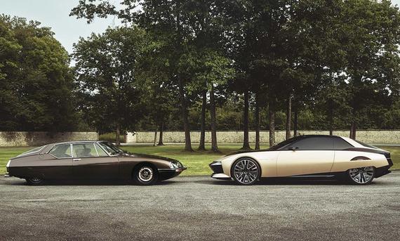 DS SM Tribute: Ansicht seitlich mit Citroën SM