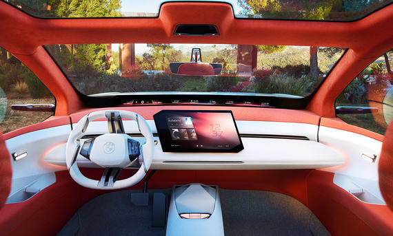 Das Cockpit der BMW Vision Neue Klasse X (2024).