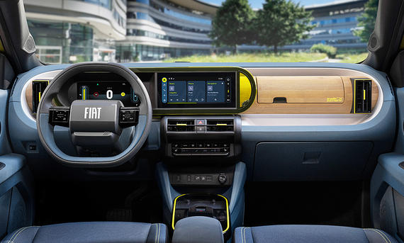 Das Cockpit des Fiat Grande Panda (2024).