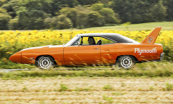 Plymouth Superbird (1970) Seiteansicht fahrend