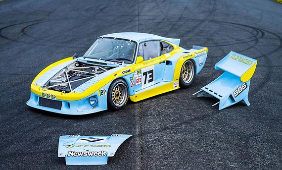 Porsche 935 mit abgebauten Hauben