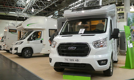 Trends auf dem Caravan Salon 2024; Camper auf Basis von Ford Tansit und Fiat Ducato