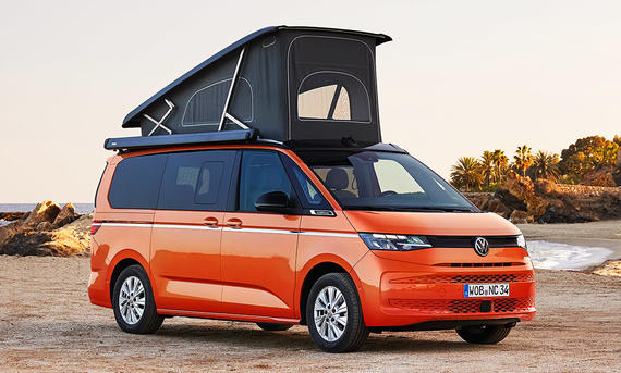 Kompakt-Campingbusse; Bild vom VW T7 California