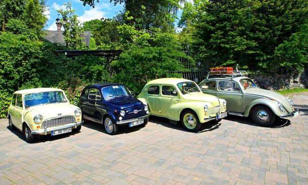 Europas Kleinwagen Mini, 500, 4 CV und Käfer