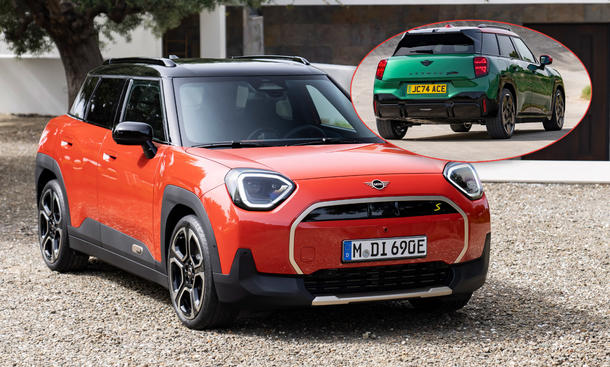 Der Mini Aceman (2024) und der Mini JCW Aceman (2024) in einer Collage