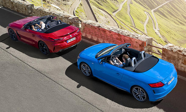 Audi TT und BMW Z4 wecken Frühlingsgefühle