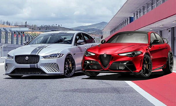 Das Duell: Alfa Romeo Giulia GTA gegen Jaguar XE Project 8