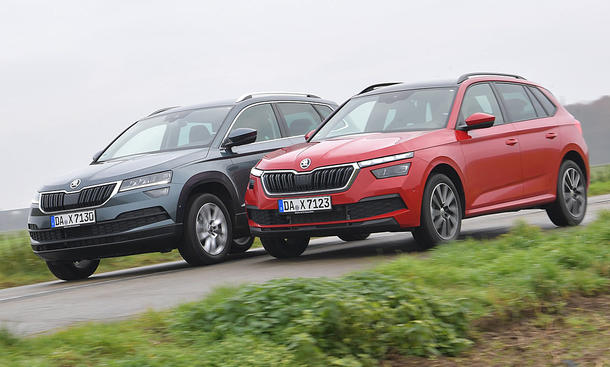 Skoda-SUV im direkten Vergleich