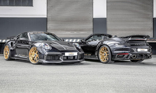 Porsche 911 Turbo S/Porsche 911 Turbo S Cabrio von Friedrich Performance Manufaktur; statisch nebeneinander