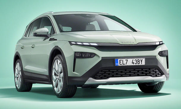 Skoda Elroq (2024); statisch von vorne rechts