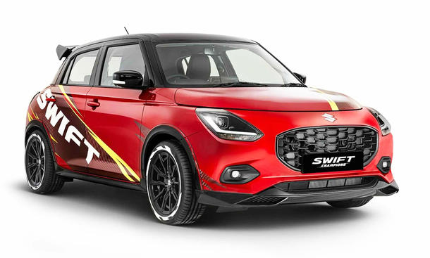 Das Suzuki Swift Champions Concept in der Frontansicht, schräg.