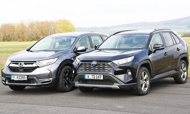 Honda CR-V Hybrid/Toyota RAV4 Hybrid: Test