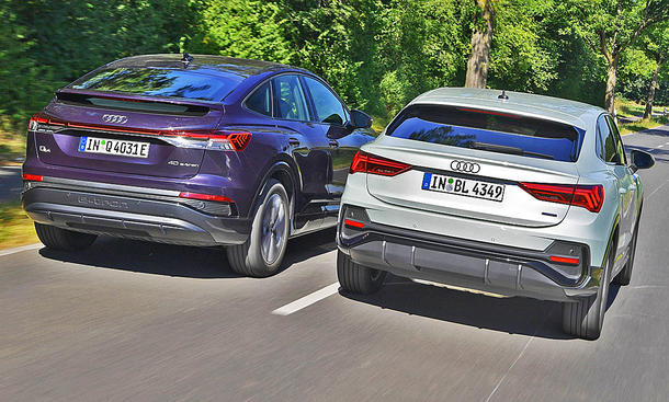 Audi Q3audi Q4 E Tron Vergleich Autozeitungde