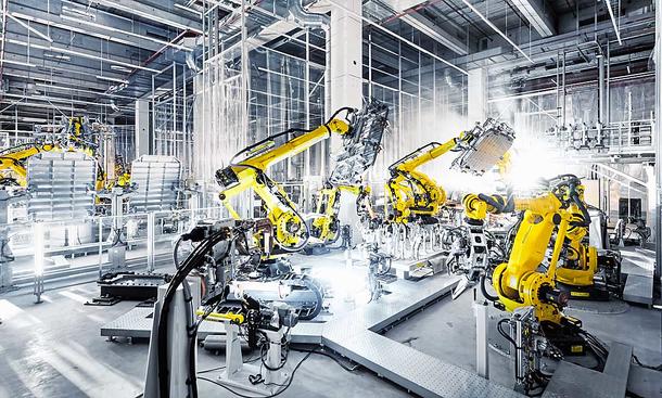 Die Produktion des e-tron im belgischen Audi-Werk