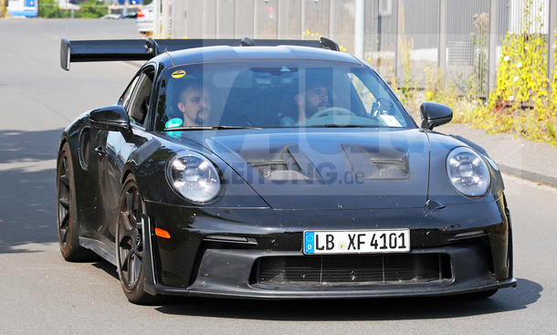 Porsche 911 GT3 RS Facelift (2025); Außenansicht; fahrend; Supersportler; Sportwagen; Frontansicht